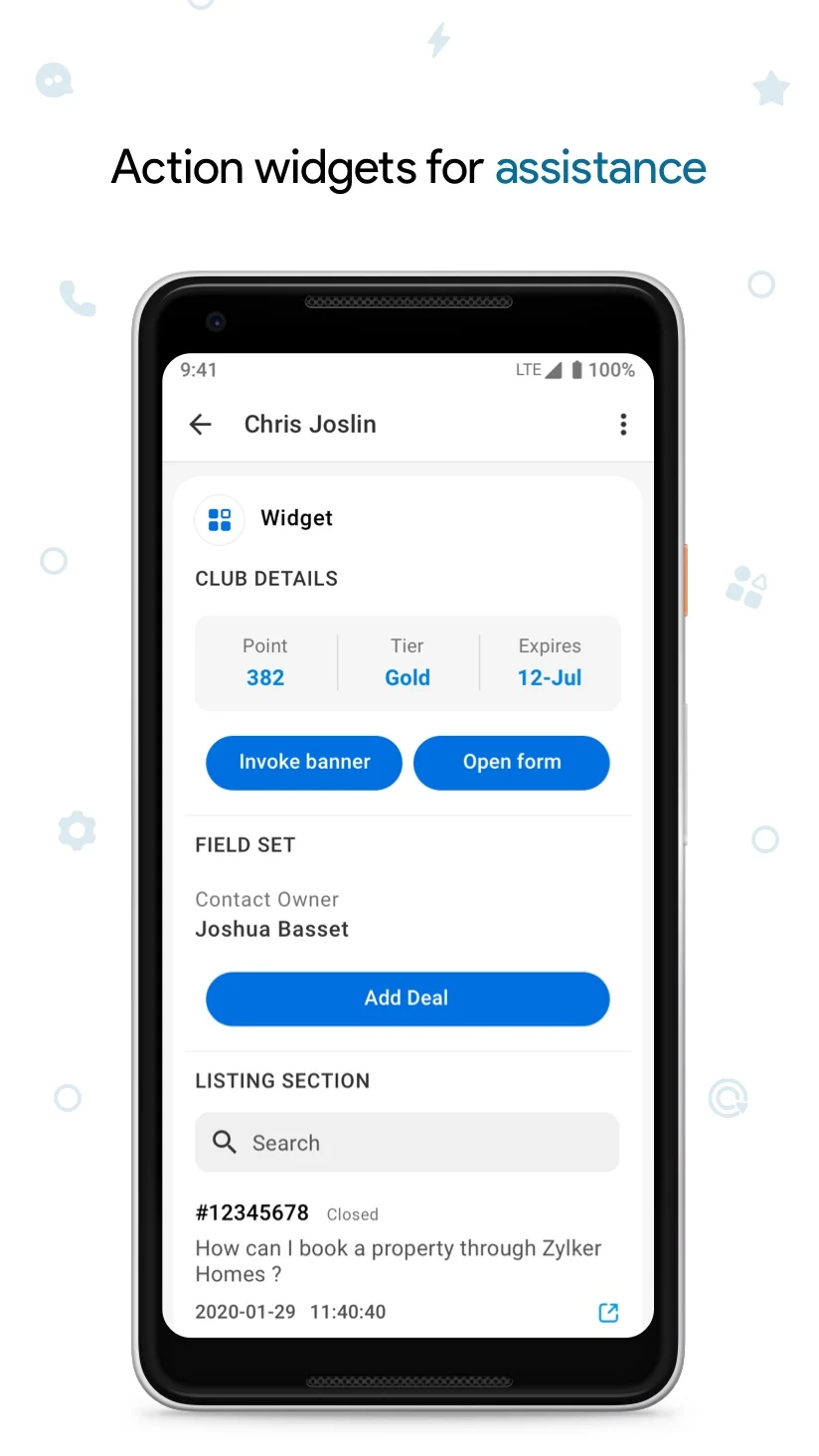 Zoho SalesIQ - Live Chat App screenshot