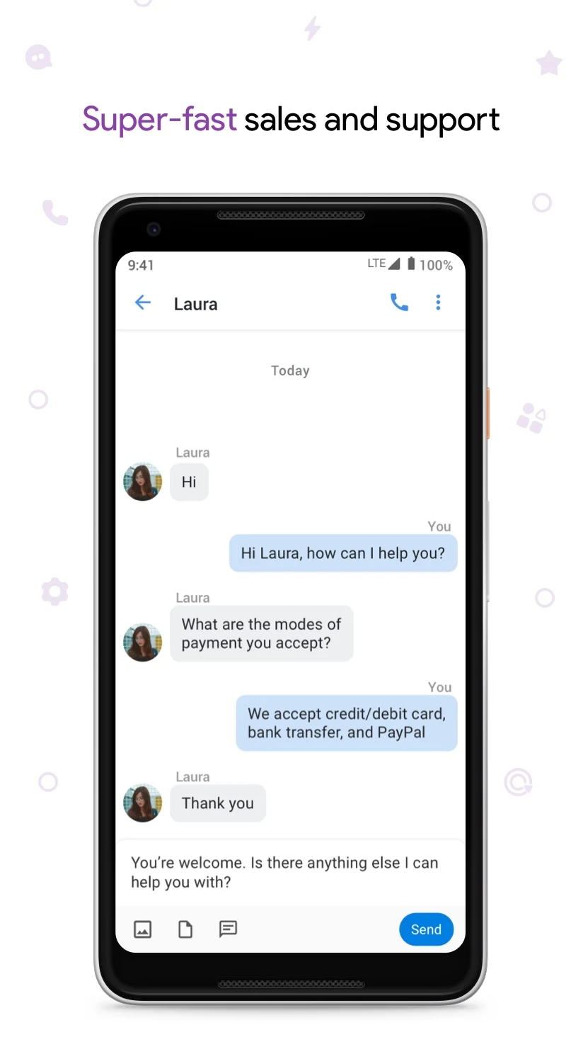 Zoho SalesIQ - Live Chat App screenshot