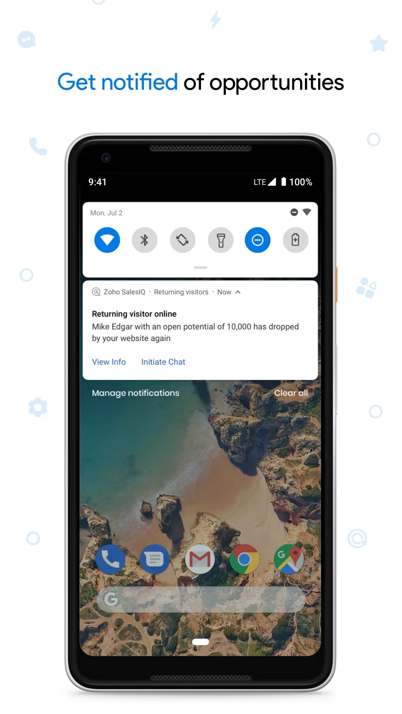 Zoho SalesIQ - Live Chat App screenshot
